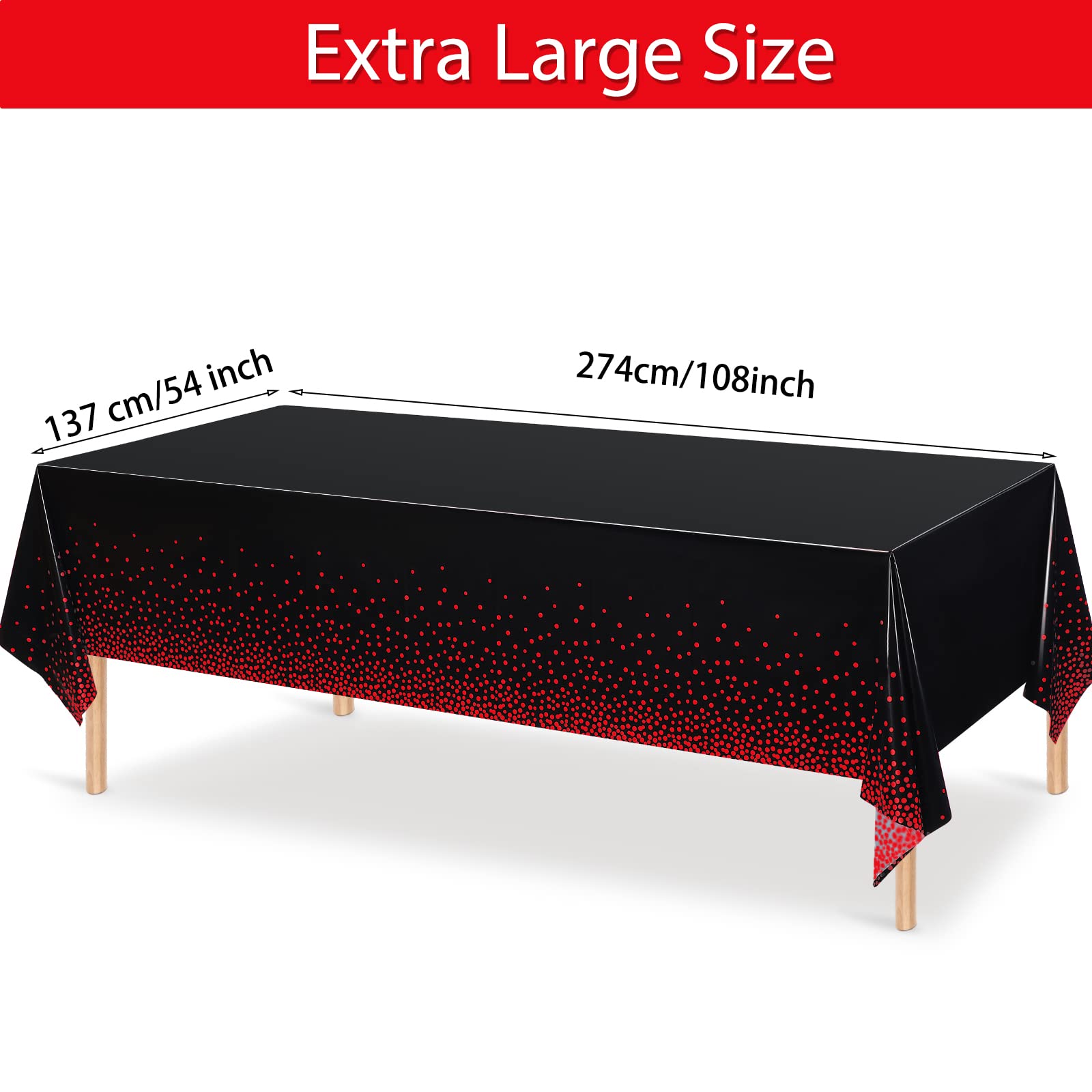 Breling rectangle tablecloth 54 by 108 inches enhances event decor