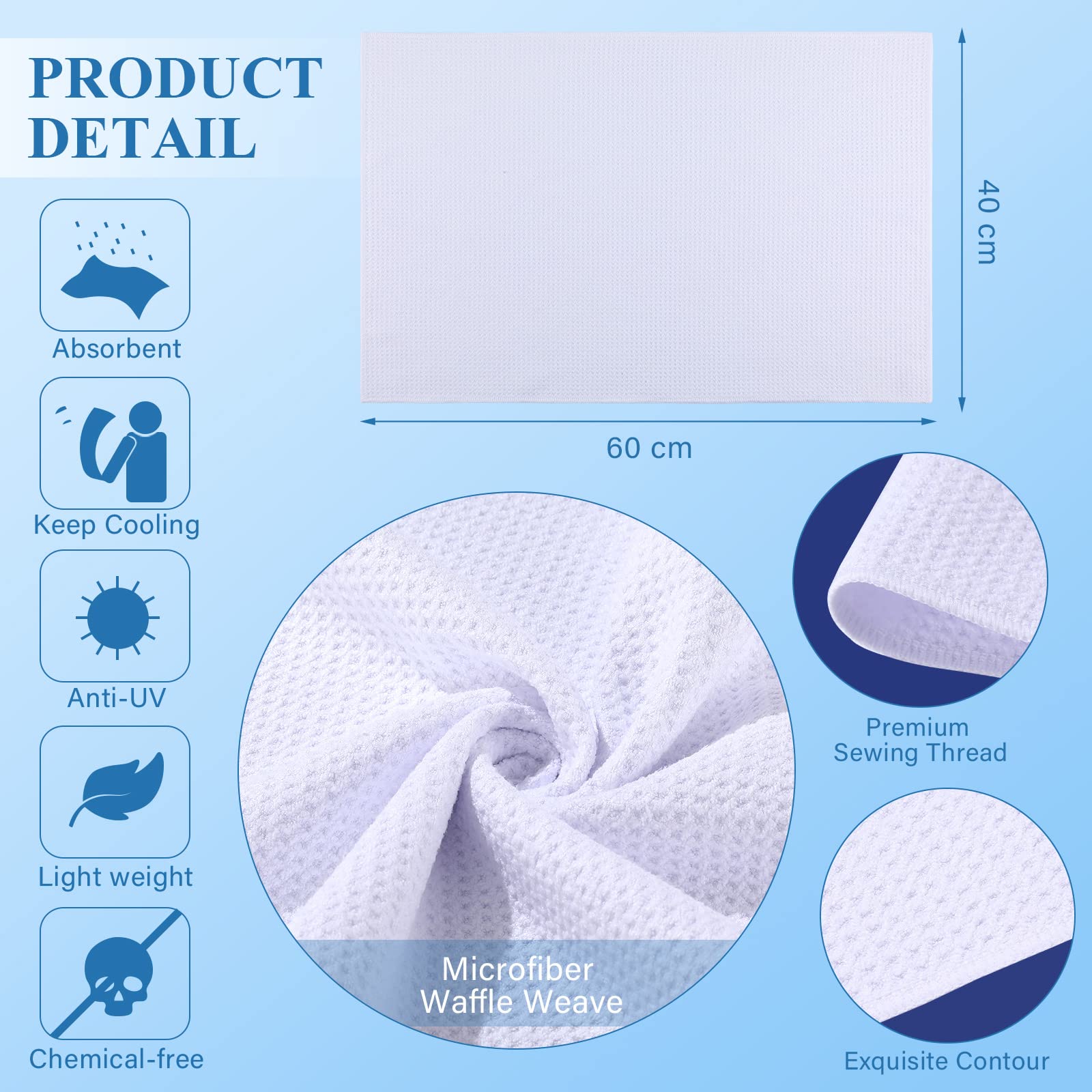 Breling sublimation kitchen towel blanks close-up shows soft microfiber weave