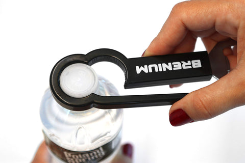 Brenium twist-off bottle opener grips the cap with minimal effort.
