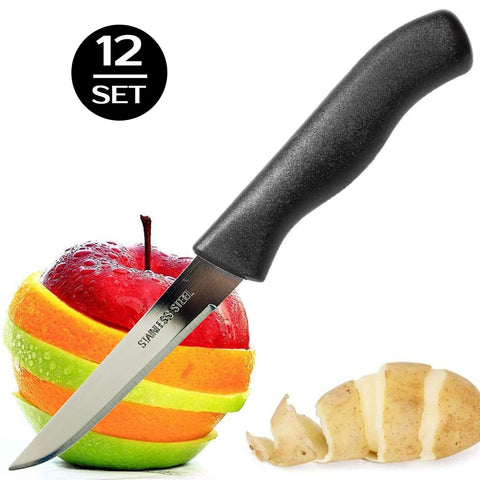 Brenium paring knife with ergonomic handle for comfortable, non-slip prep