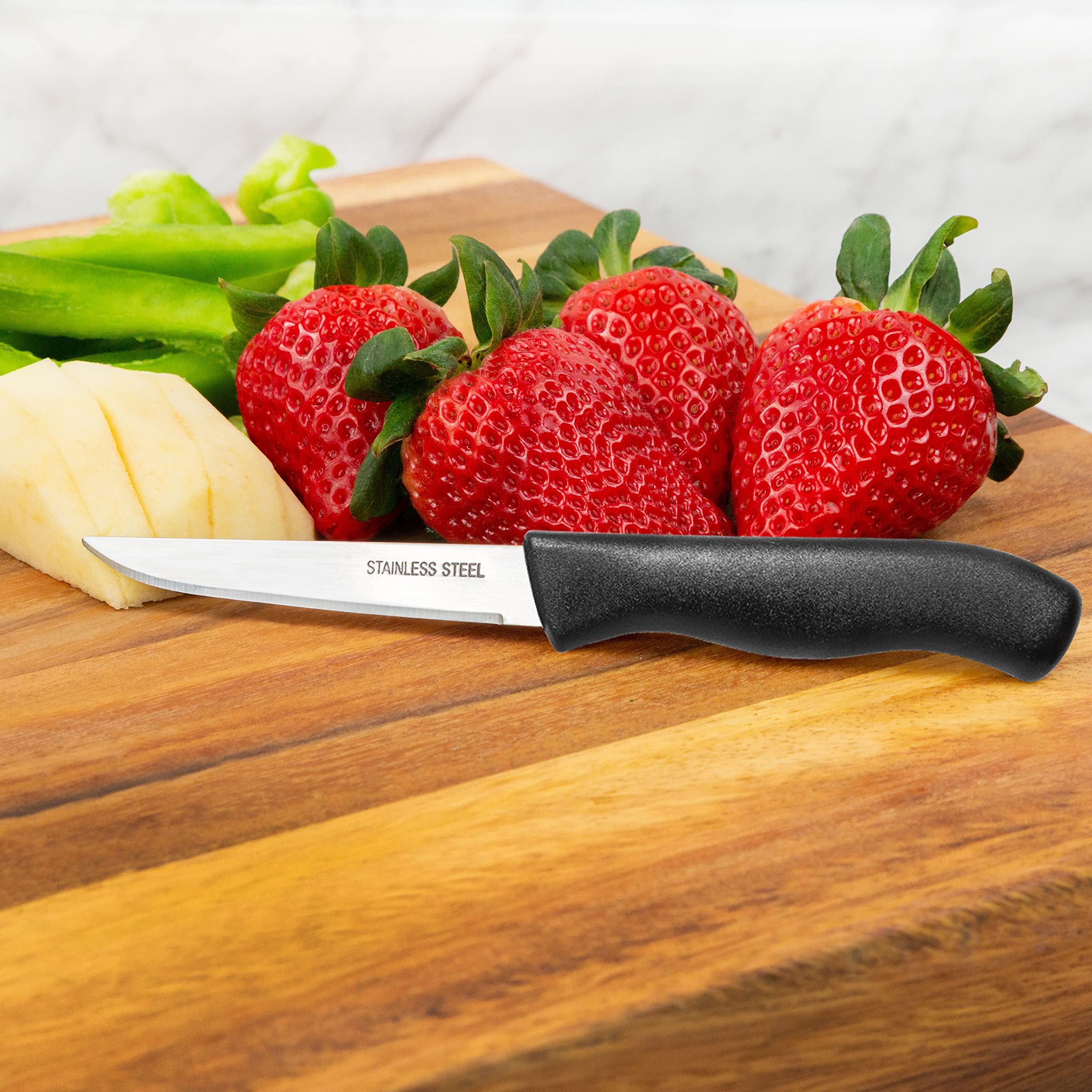 Brenium paring knife in rust-free stainless steel for lasting sharpness