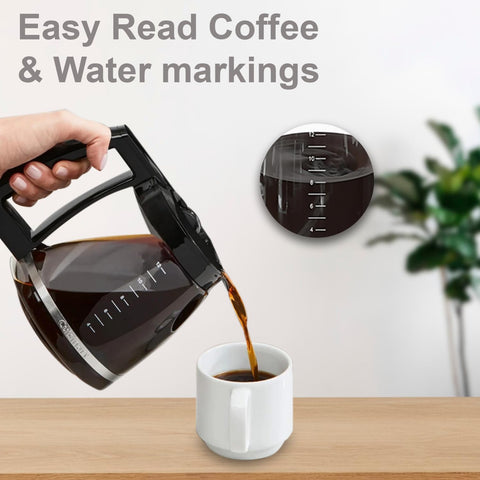 BRENSTEN borosilicate glass carafe demonstrates heat resistance for daily use.