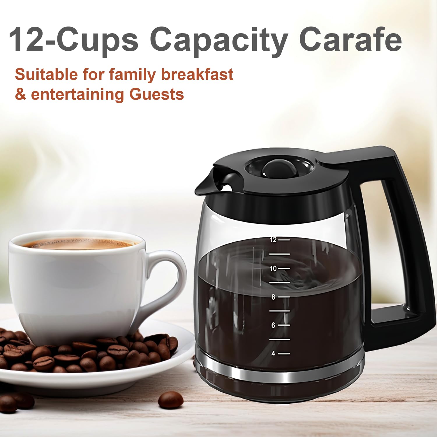 BRENSTEN carafe ideal for serving coffee or tea at home or in the office.