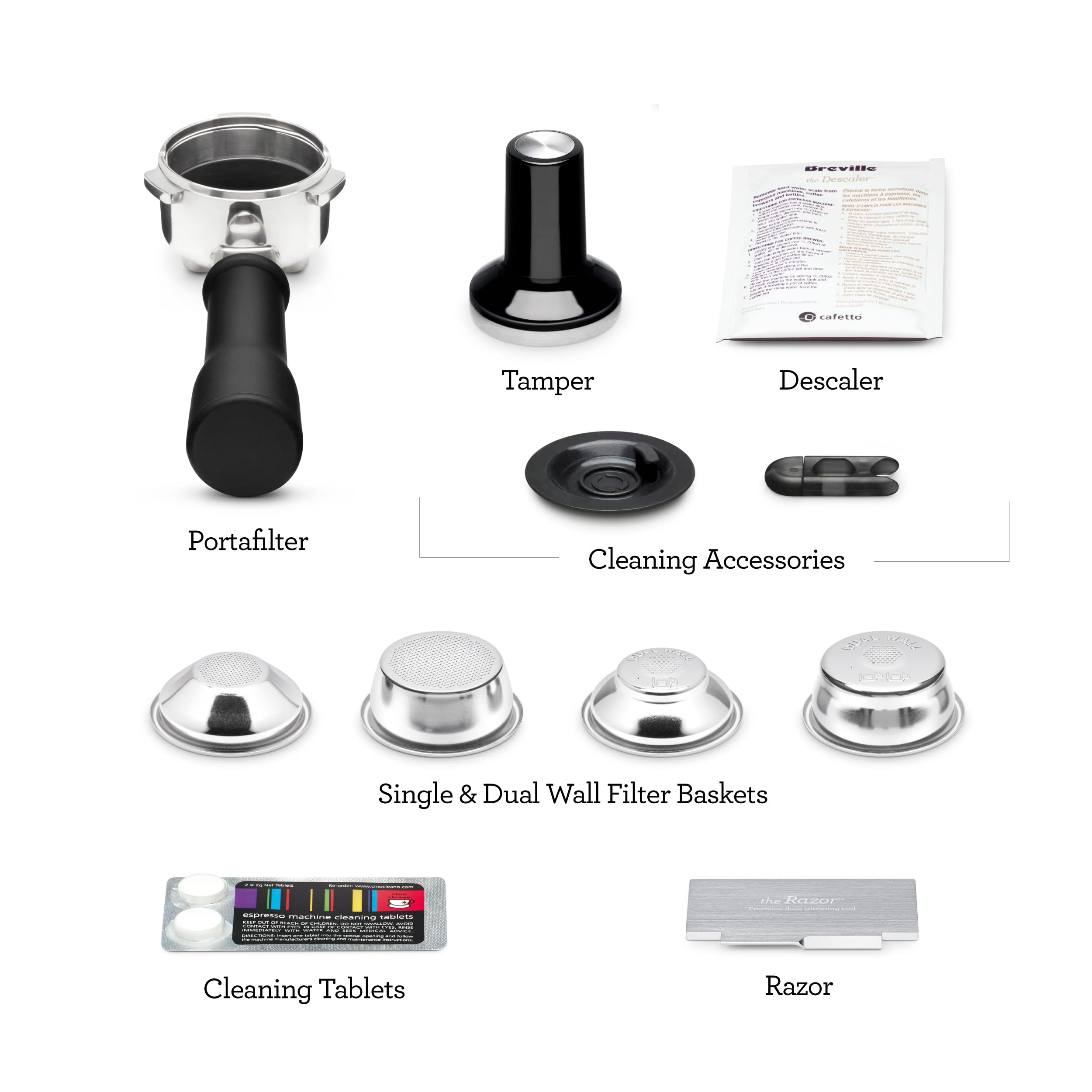 Breville Bambino Plus compact footprint, fits neatly on small countertops.