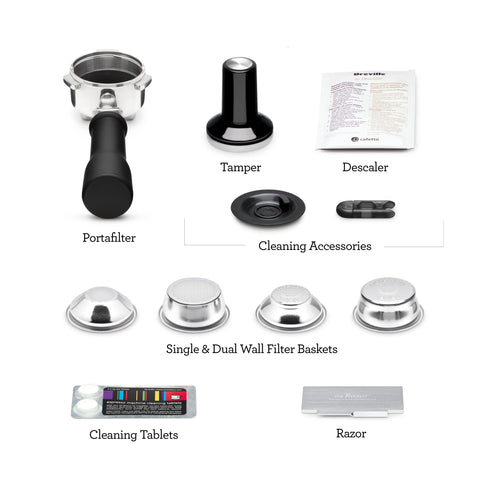 Breville Bambino Plus compact footprint, fits neatly on small countertops.