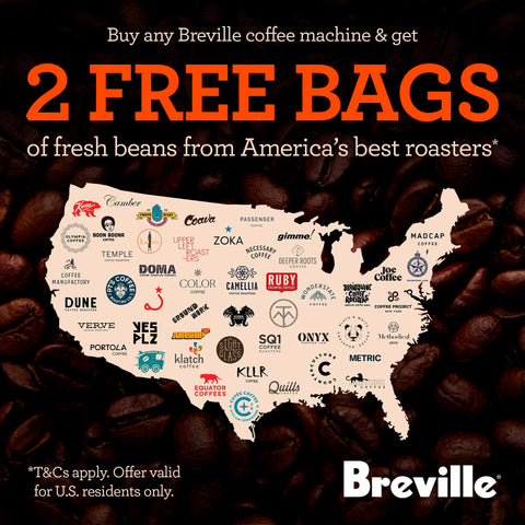 Breville Bambino Plus compact footprint fits neatly on small kitchen counters.