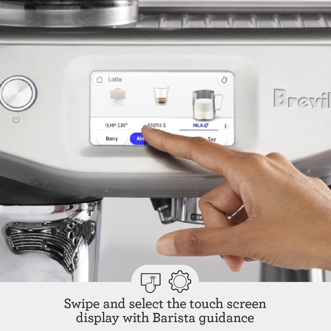 Breville Barista Touch Impress auto MilQ settings optimize milk texture