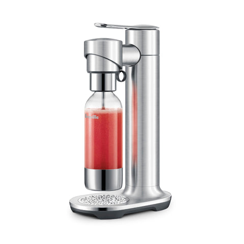 Breville InFizz Fusion front view in brushed stainless for modern kitchens