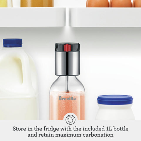 Breville maximum carbonation retained for customizable fizz