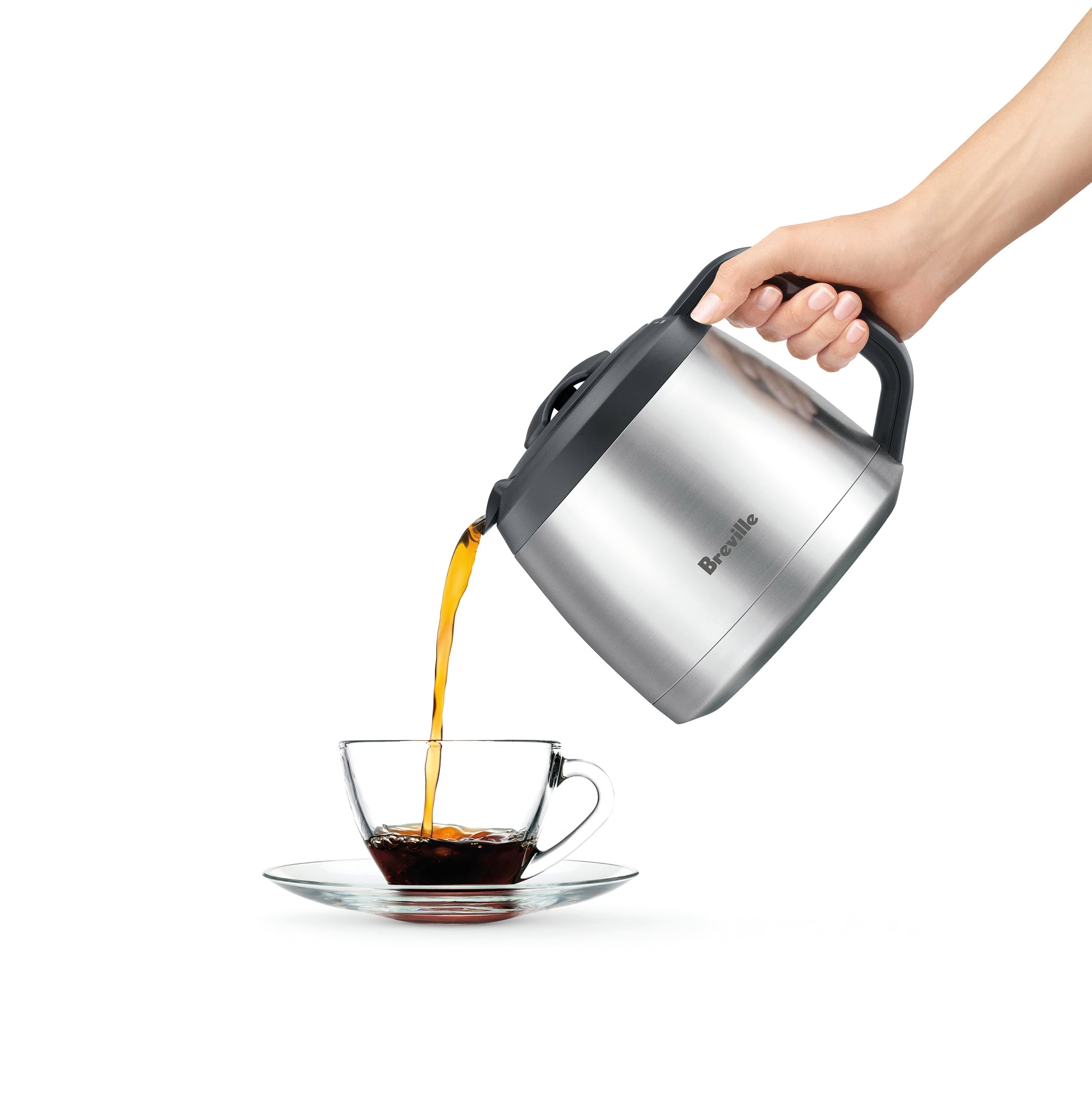 Breville BDC650BSS brushed stainless steel design complements kitchen decor.