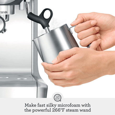 Breville BES870XL pid-digital-temp image conveys precise temperature control for balanced extraction