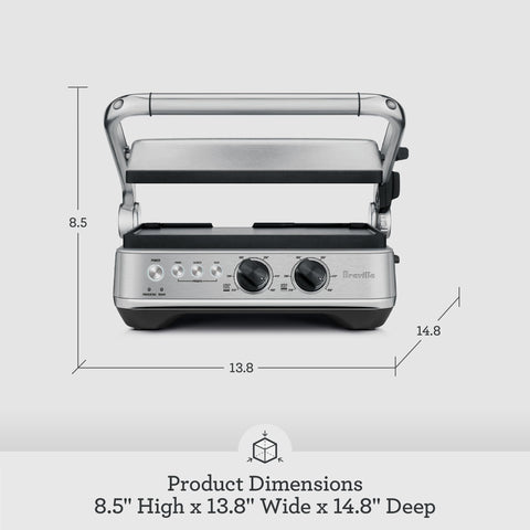 Breville BGR700BSS 9.8 x 11.8 inch plates capture even browning on every item