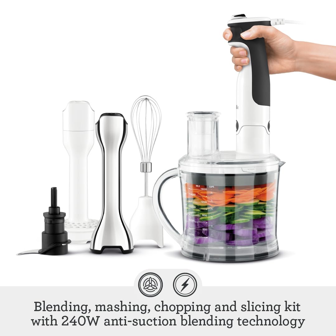 Breville BSB530XL ergonomic trigger grip enables comfortable, controlled blending