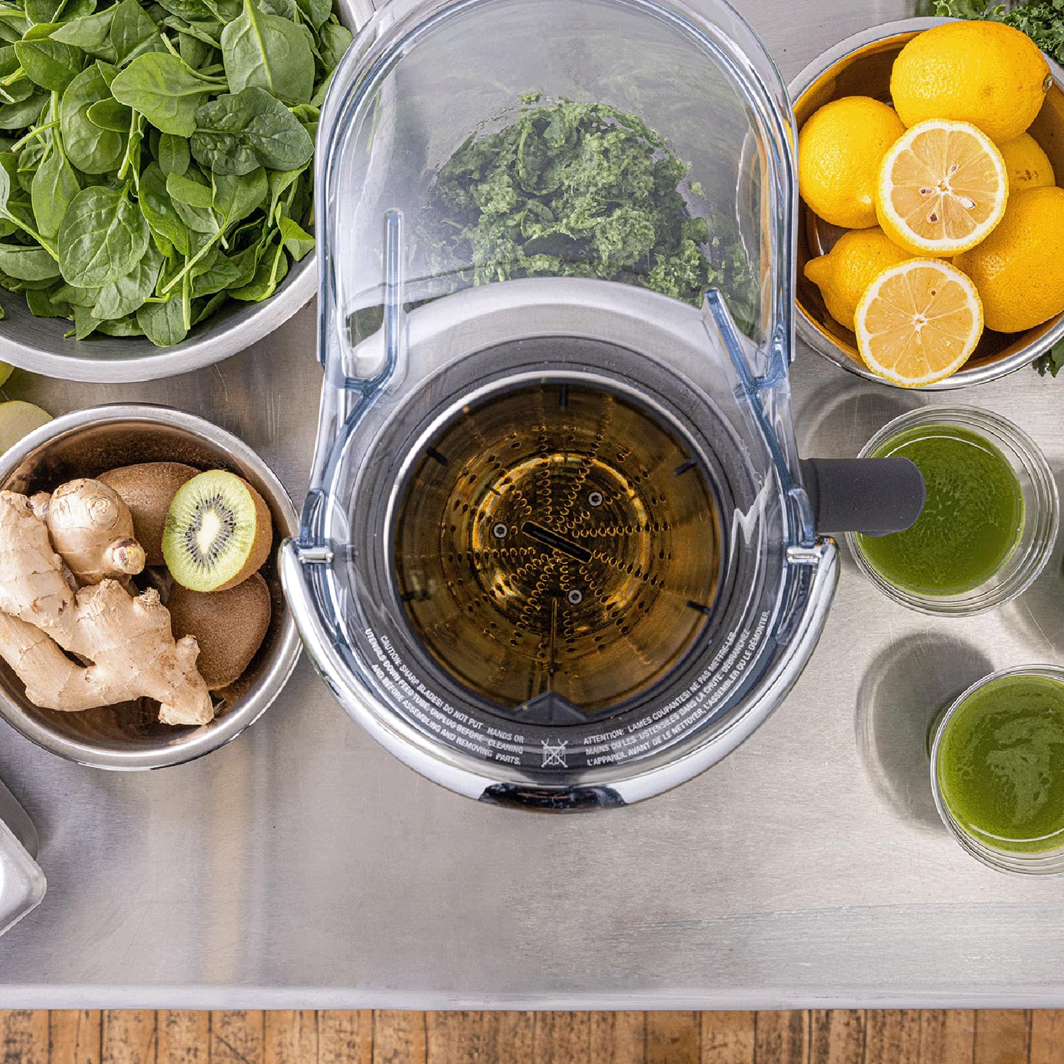 Breville Commercial Juice Fountain XL Pro pulp bin handles high-volume juicing with easy cleanup.