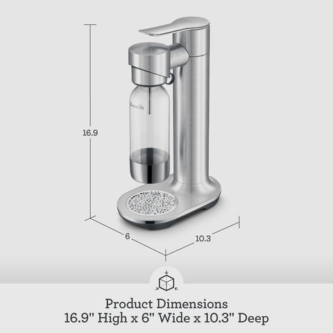 Breville InFizz Aqua fridge storage keeps your fizzy water ready for later.