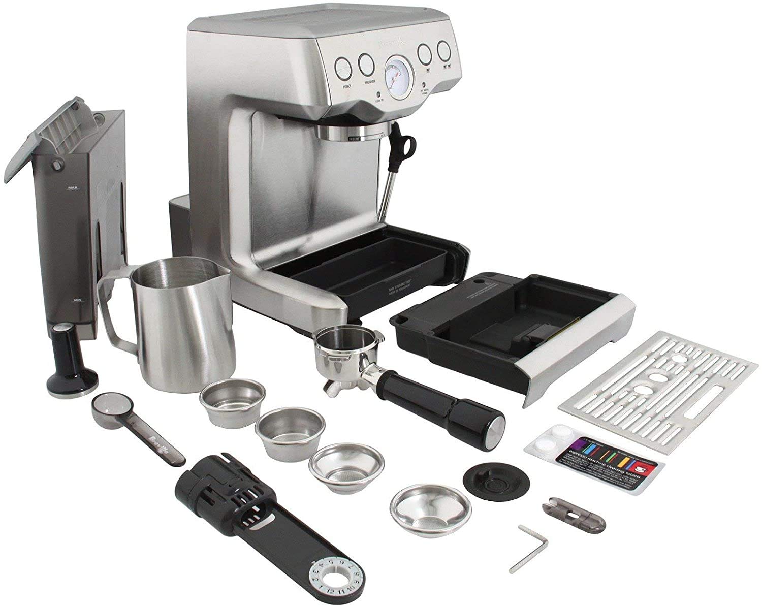 Breville Infuser stainless steel jug and accessories included