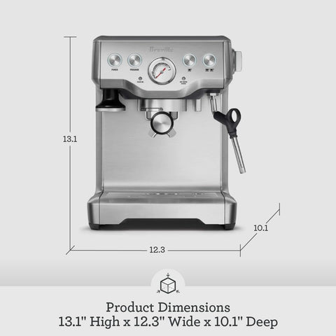 Breville Infuser steam wand delivering rich microfoam for latte art