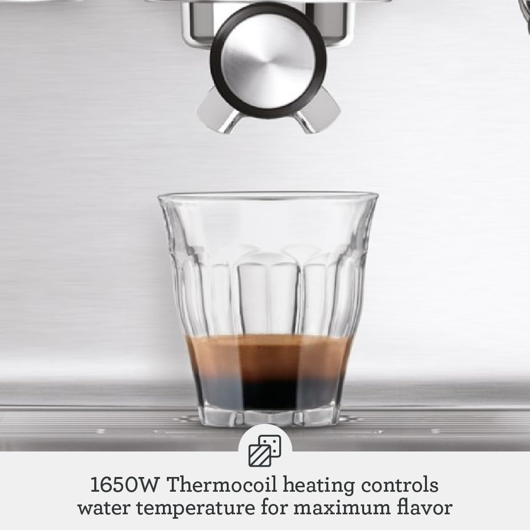 Breville Infuser 61-ounce water tank for extended home brewing