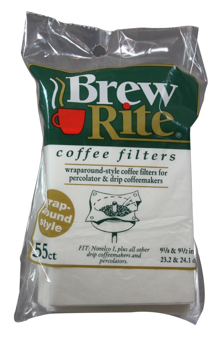 Brew Rite Rockline wrap-around percolator filter for cleaner, richer coffee.