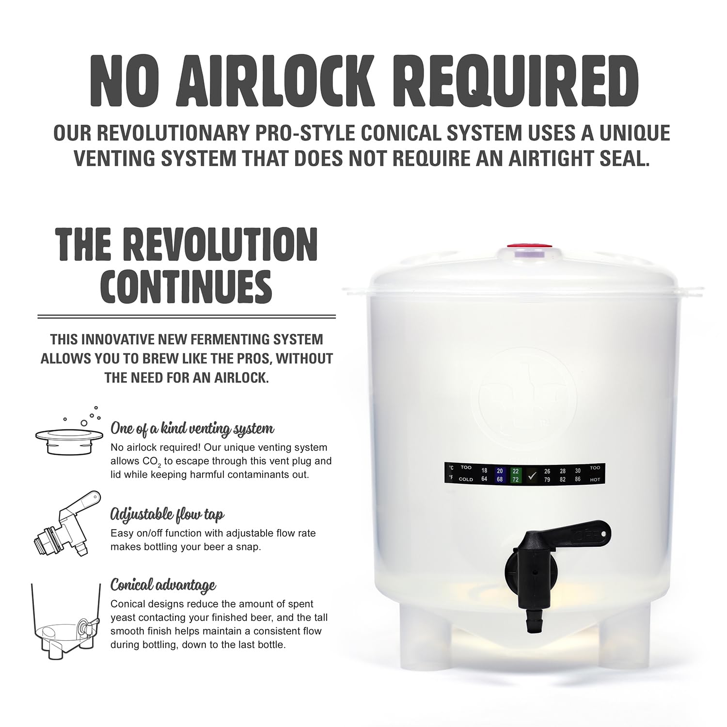 BrewDemon includes bottles for convenient bottling without siphoning