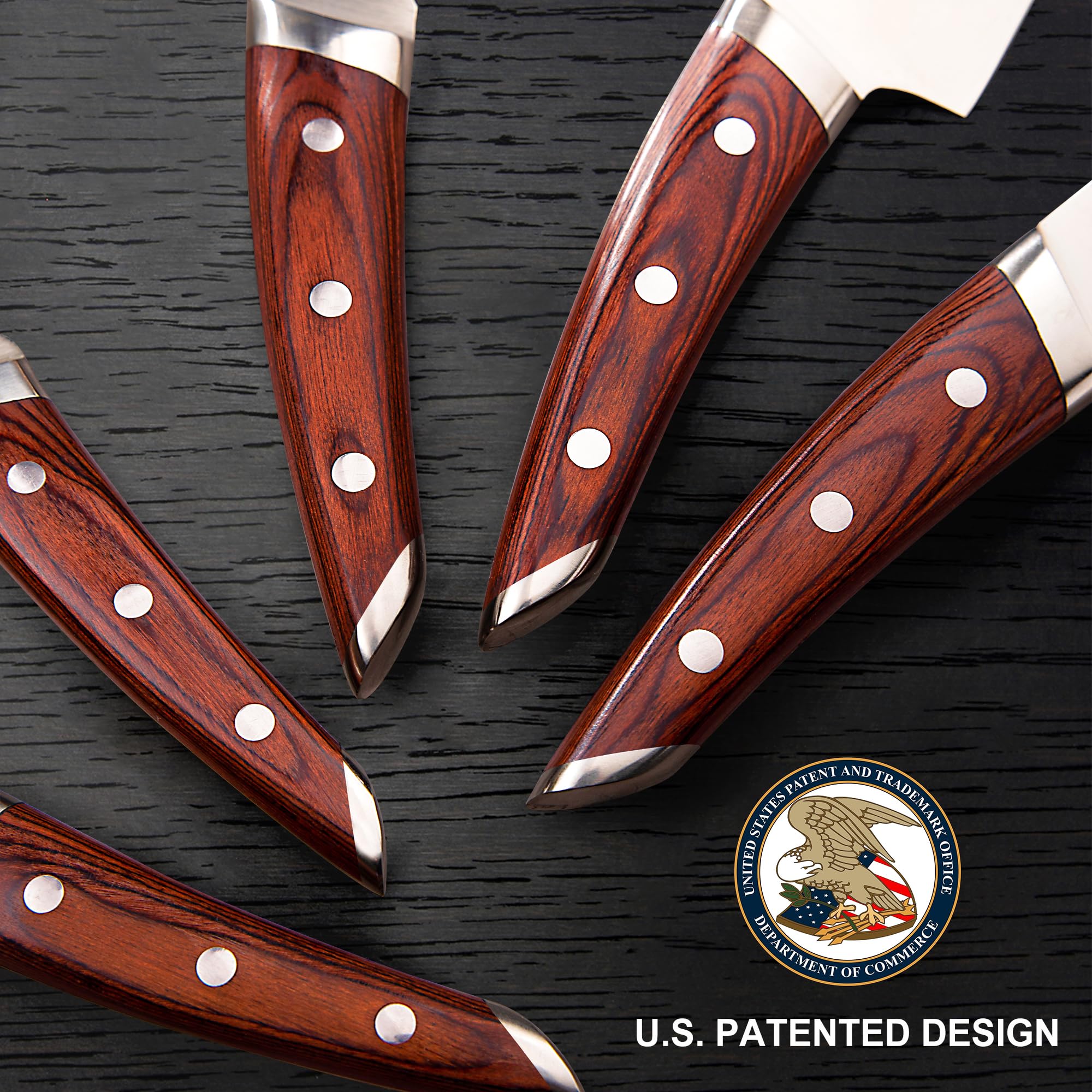 Brewin Chefilosophi santoku knife close-up for precise slicing