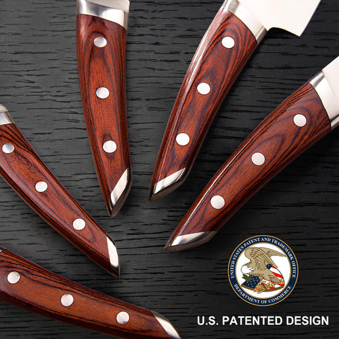 Brewin Chefilosophi santoku knife close-up for precise slicing