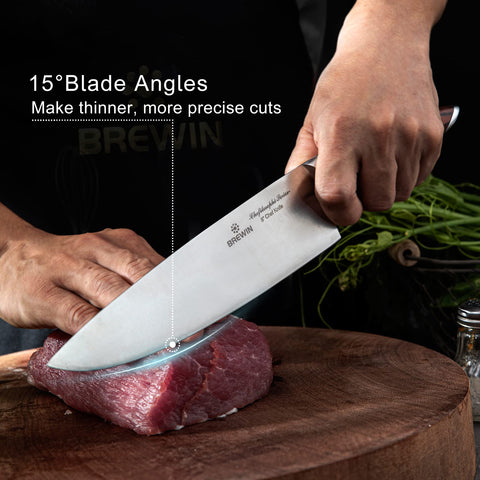 Brewin Chefilosophi utility knife eight-inch close-up for versatile prep
