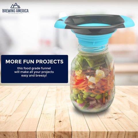 Brewing America fits wide and regular mason jars including popular brands