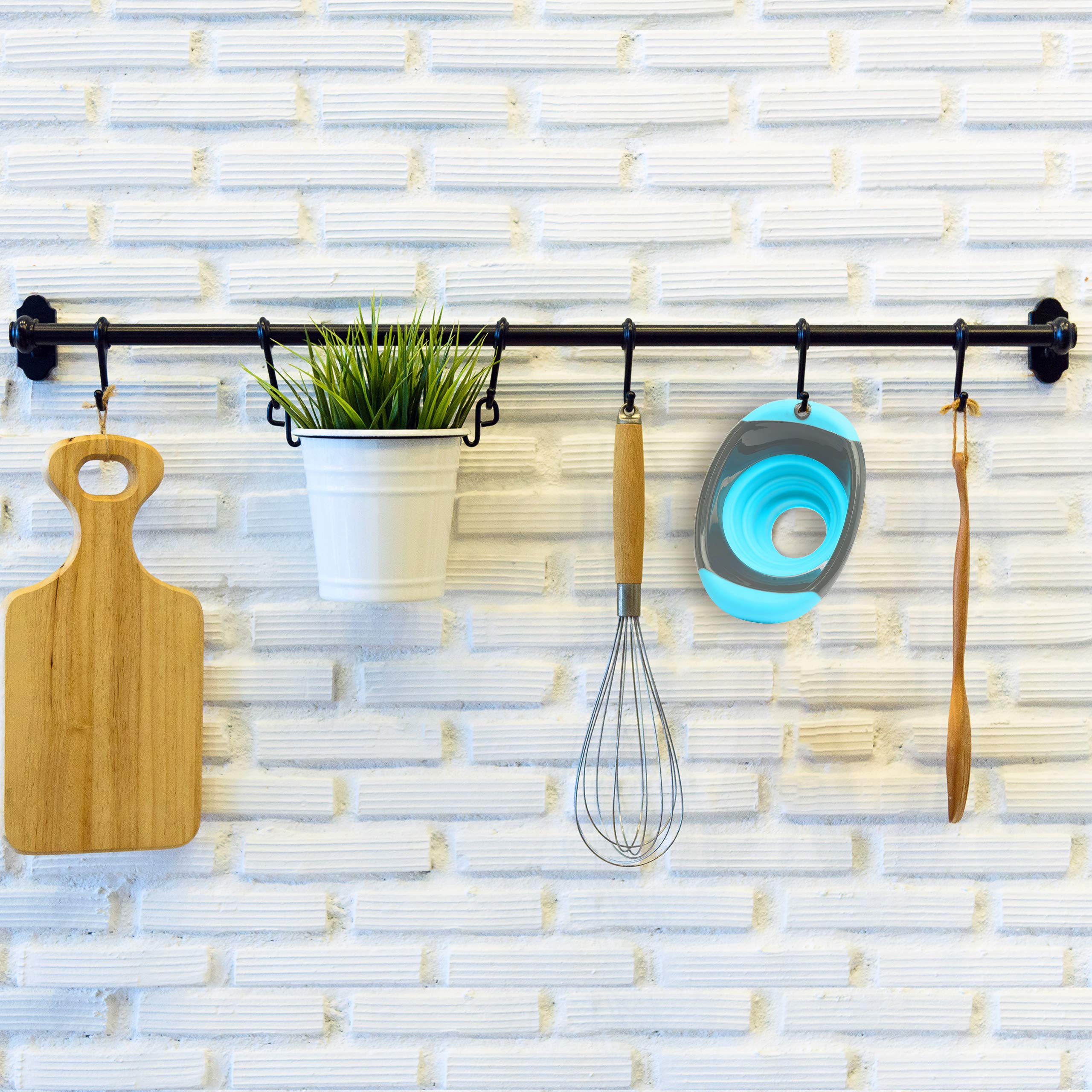 Brewing America teal funnel suitable for arts and baking projects