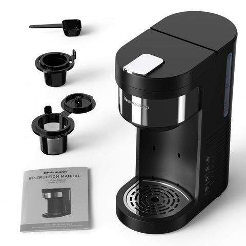 Brewmann dishwasher-safe parts simplify cleaning after use.