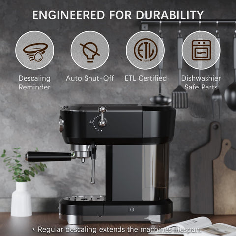 Brewmann cup warmer and auto shutoff add everyday convenience.