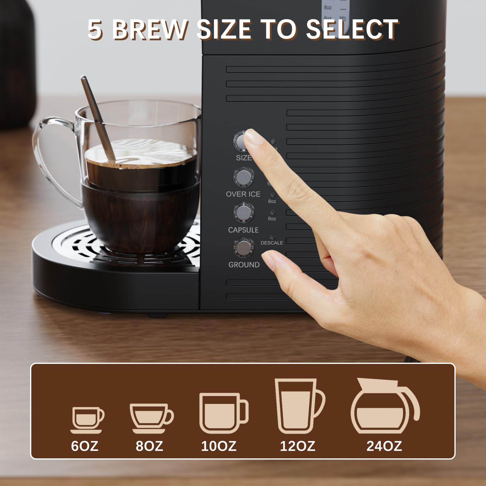 Brewmann iced coffee function for cold brew like a barista.