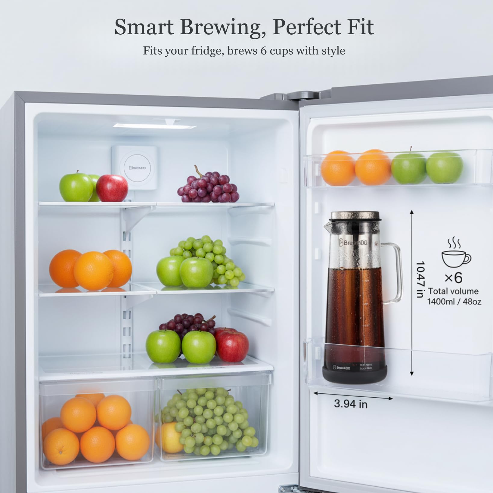 BrewMOO stainless-steel-filter-lid provides durable filtration for smooth concentrates.