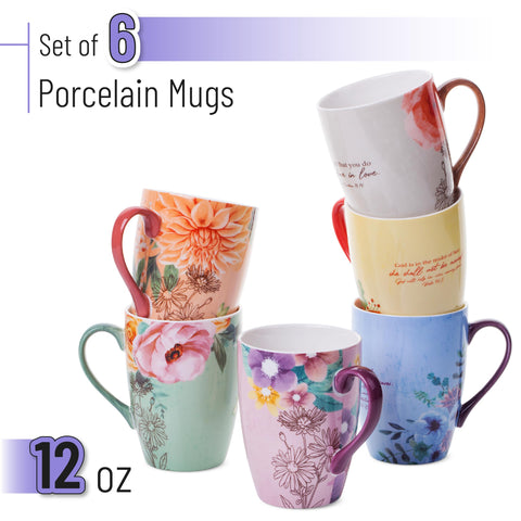 BTaT Bible verse mug with colorful design to brighten morning coffee.