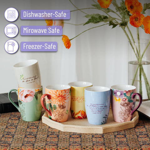 BTaT porcelain mugs design emphasizes durability for everyday use.