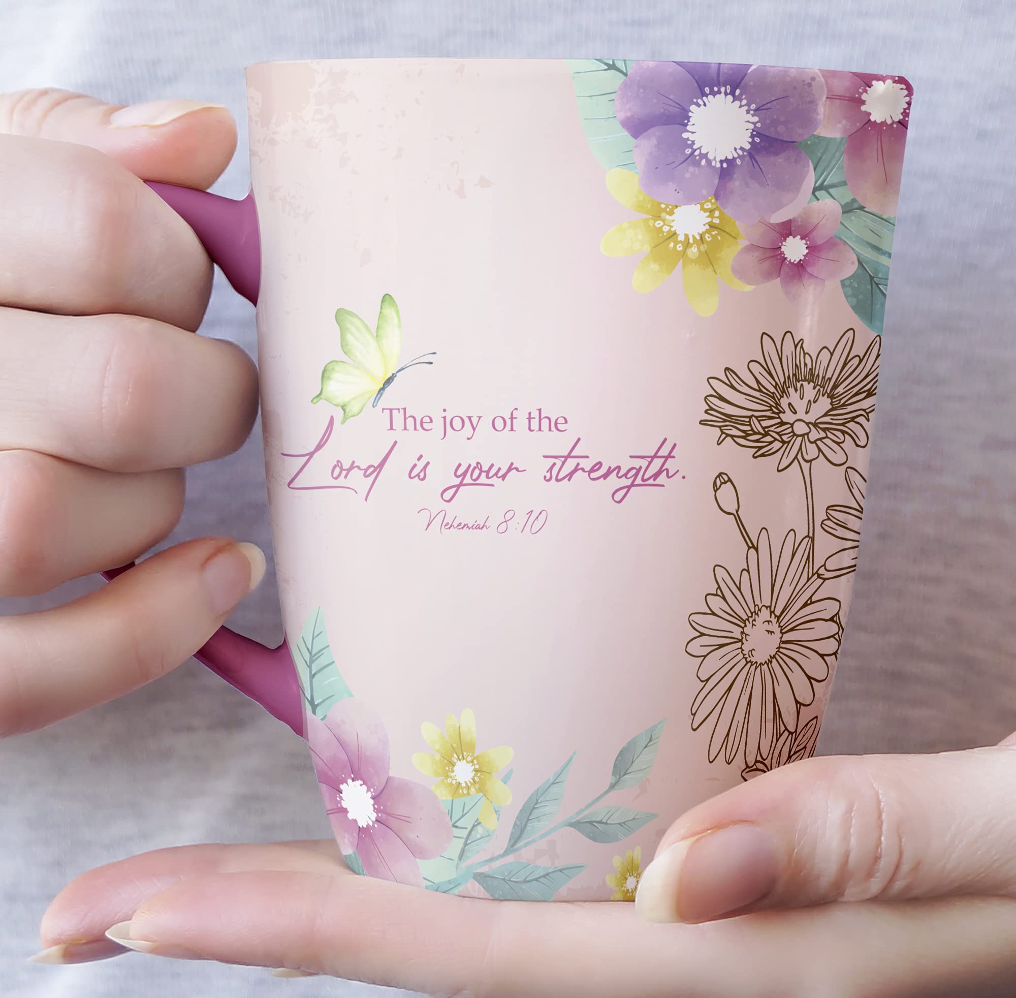 BTaT Christian mugs in assorted colors ready for gifting.