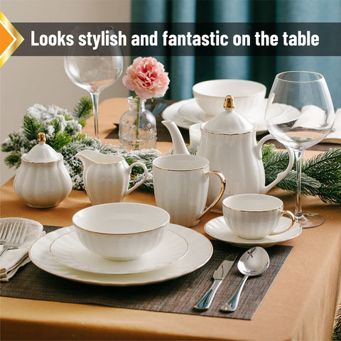 Brew To A Tea ten point five inch plates suit modern minimalist table settings.