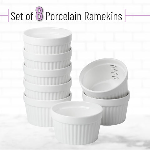 Brew To A Tea creme brulee ramekin highlights silky custards and crisp caramel crust.