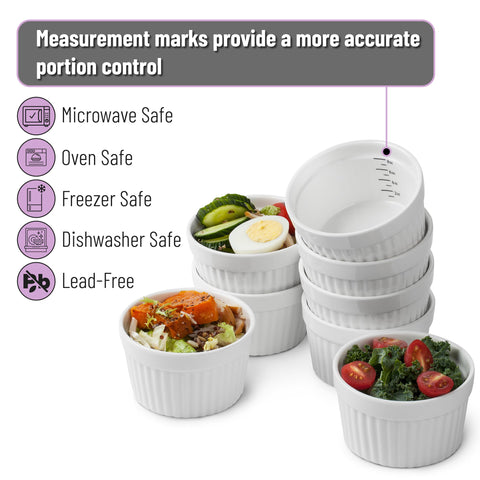 Brew To A Tea custard ramekin enables smooth baking for puddings and desserts.