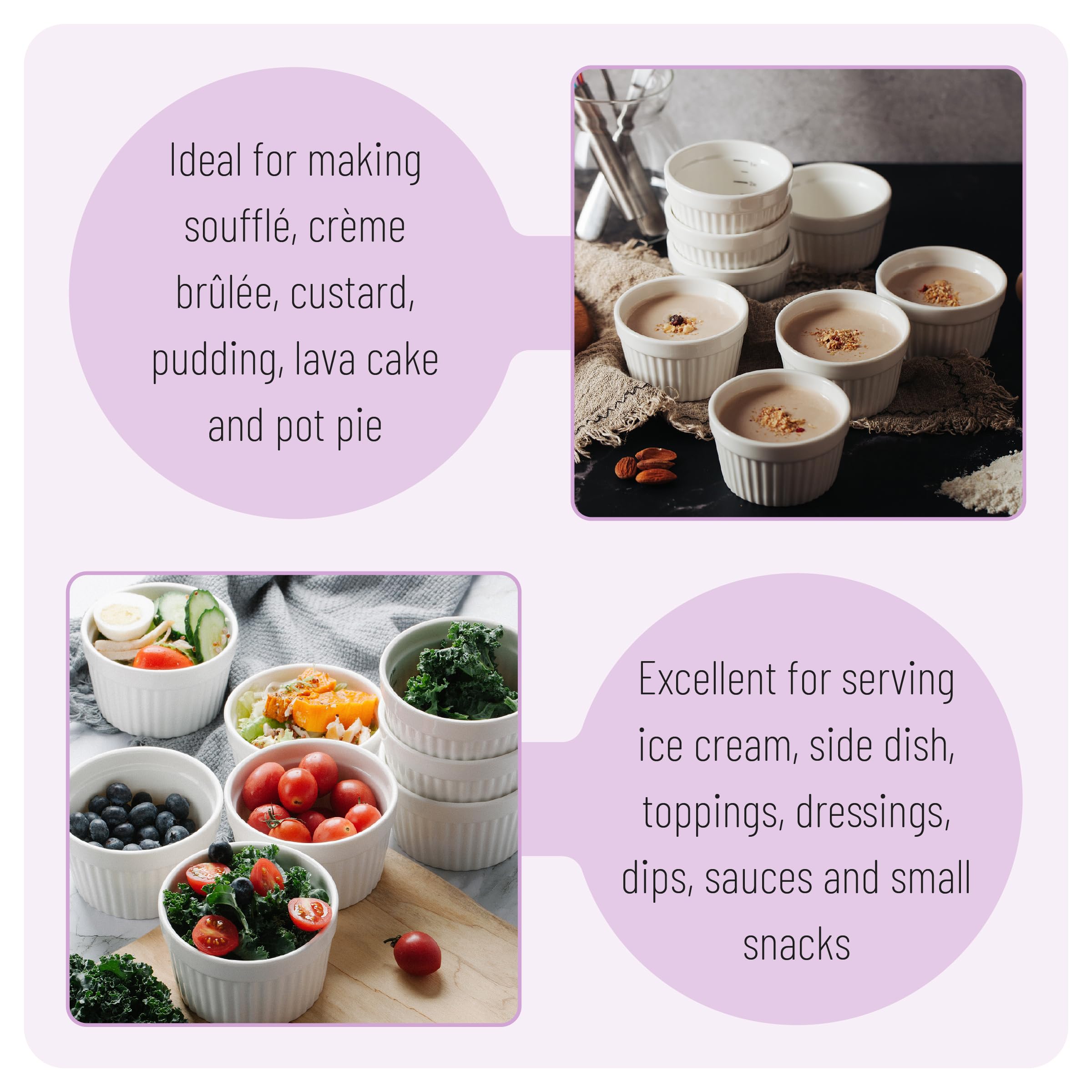 Brew To A Tea ramekin for dips and sauces keeps sauces neat at table.