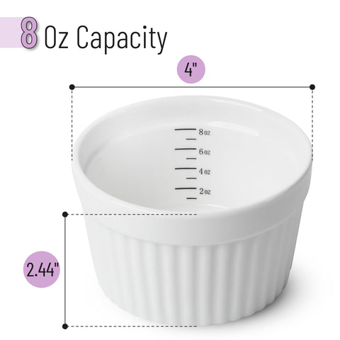Brew To A Tea souffle ramekin supports even heat for light rises.