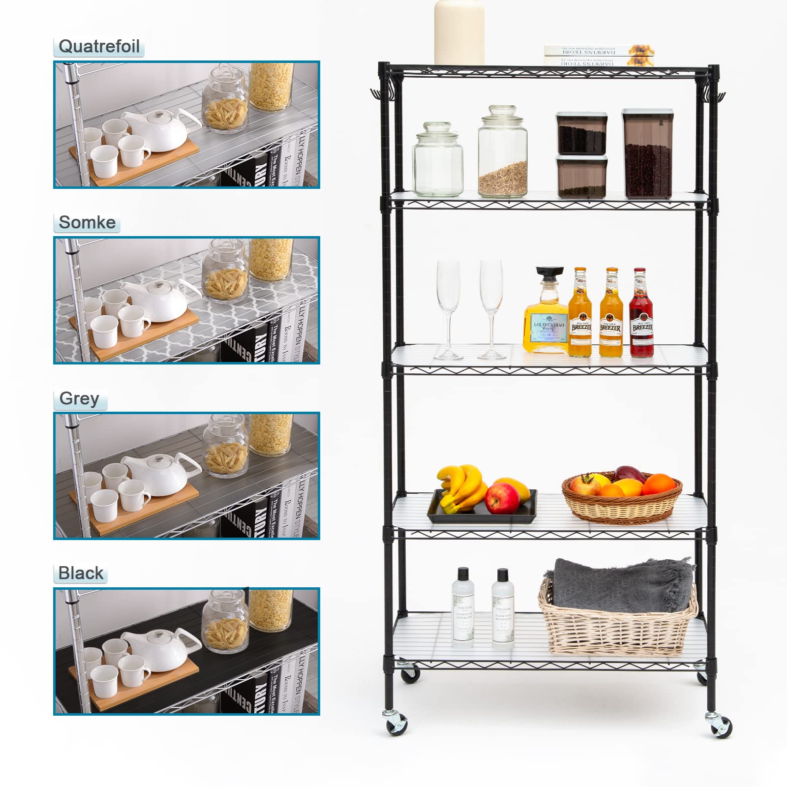 BRIAN & DANY cut-to-fit design adapts to any shelf size with trimming.