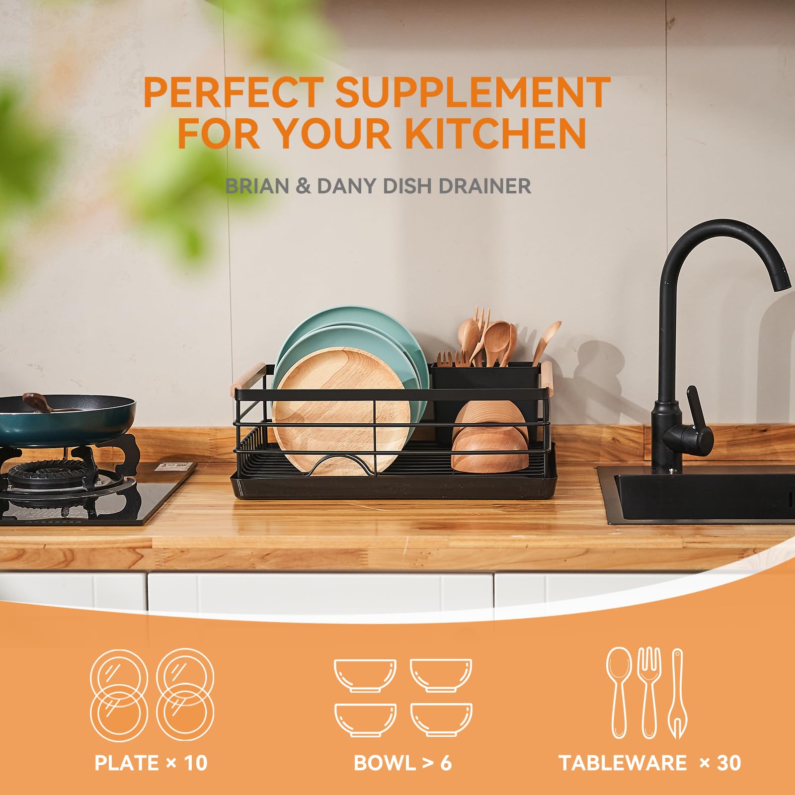 BRIAN & DANY cutlery holder organizes forks, spoons, and utensils efficiently