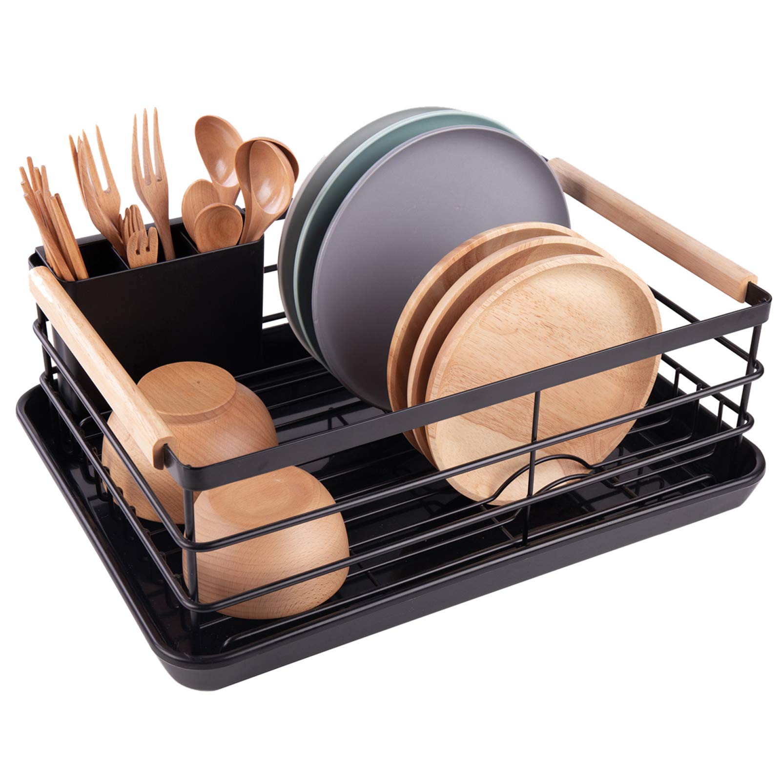 BRIAN & DANY dish drying rack stainless steel frame for durable countertop use