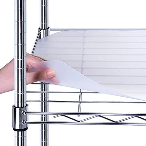 BRIAN & DANY wire shelf liner 18x48 transparent keeps items organized.