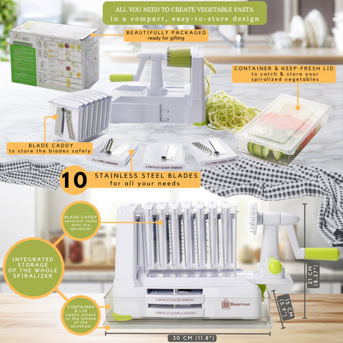Brieftons easy-clean design supports quick rinsing and storage