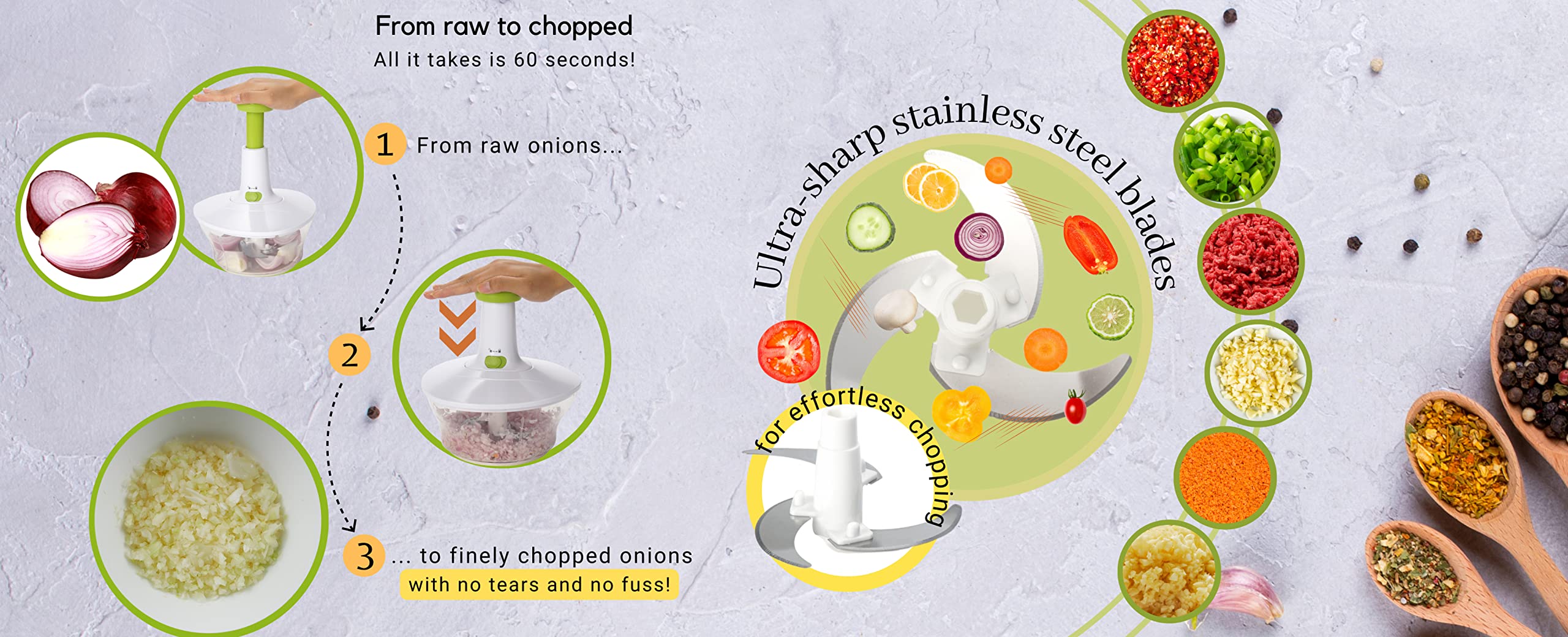 Person using the Brieftons Express hand pump handle for speedy herbs
