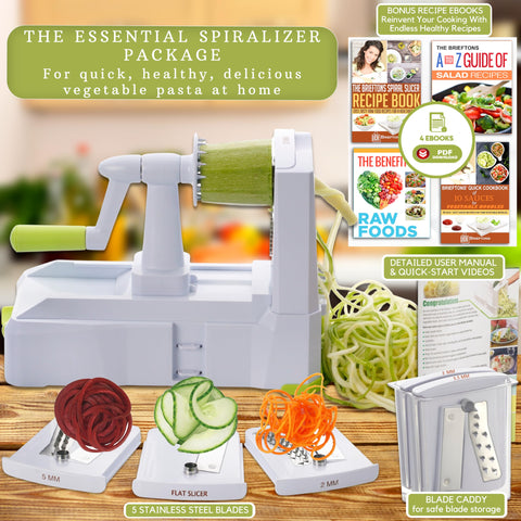 Brieftons 420-grade Japanese blades stay ultra sharp for precise vegetable cuts.