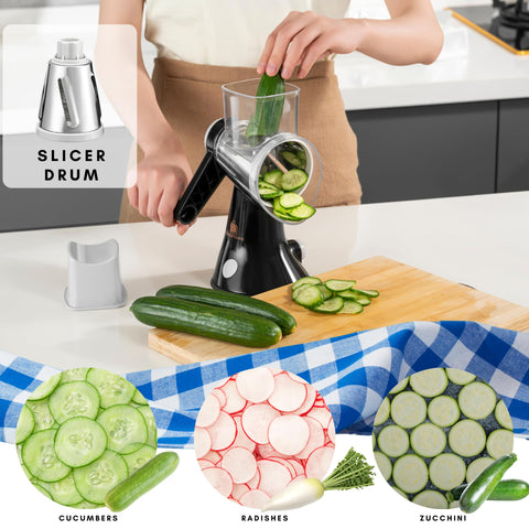 Brieftons suction base provides stable grip during prep