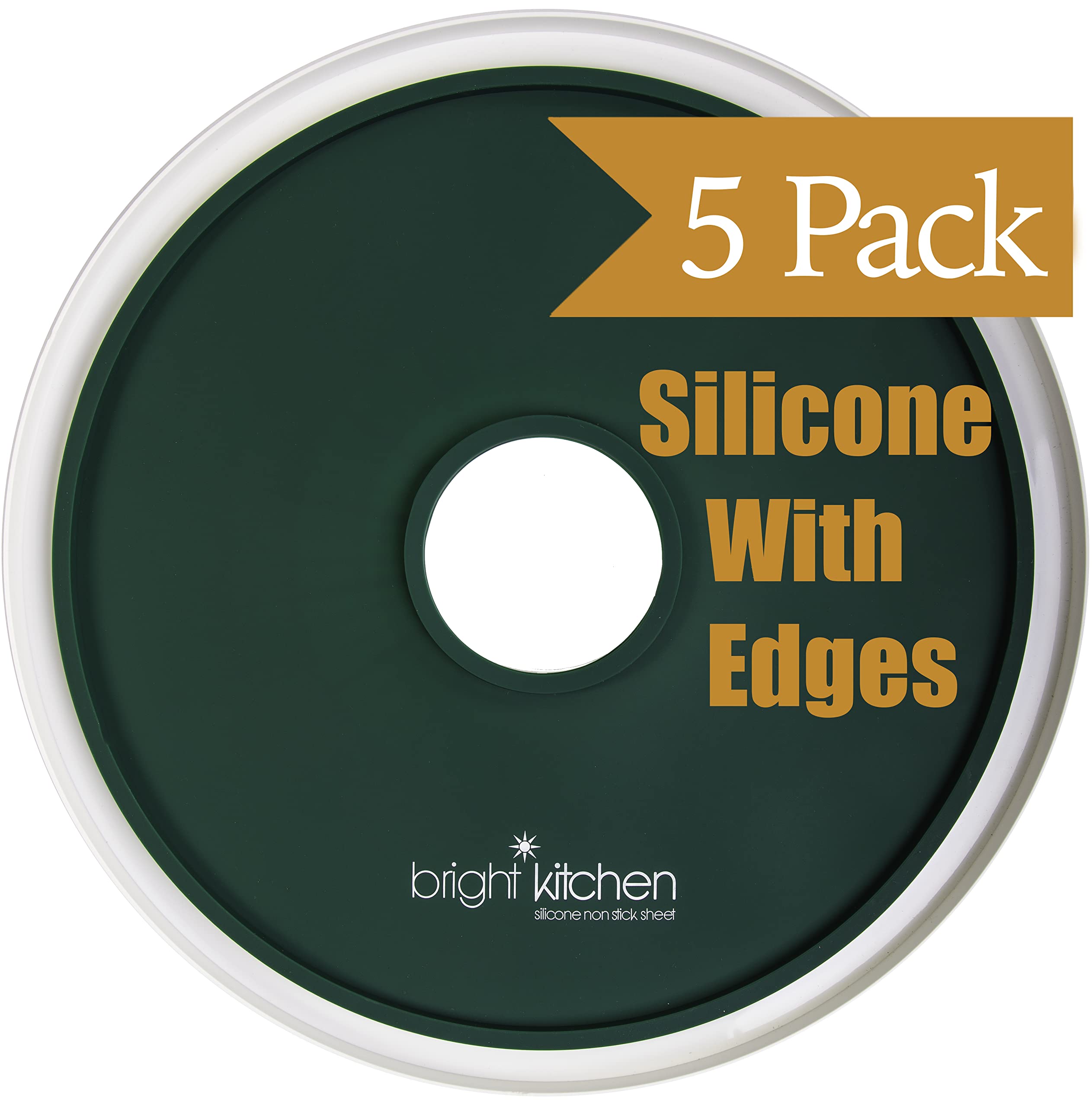 Bright Kitchen Edge silicone circle sheet fits Elite Gourmet EFD319 to prevent spills